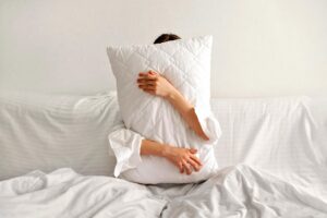 Good-Morning-Time-to-Sleep-Holding-Pillow
